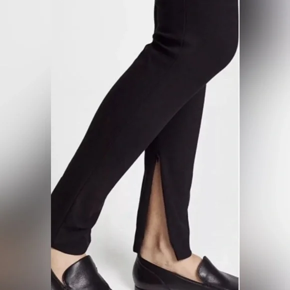 Theory HIGH-WAIST ECO NEW BI-STRETCH LEGGINGS IN BLACK - Picture 9 of 10